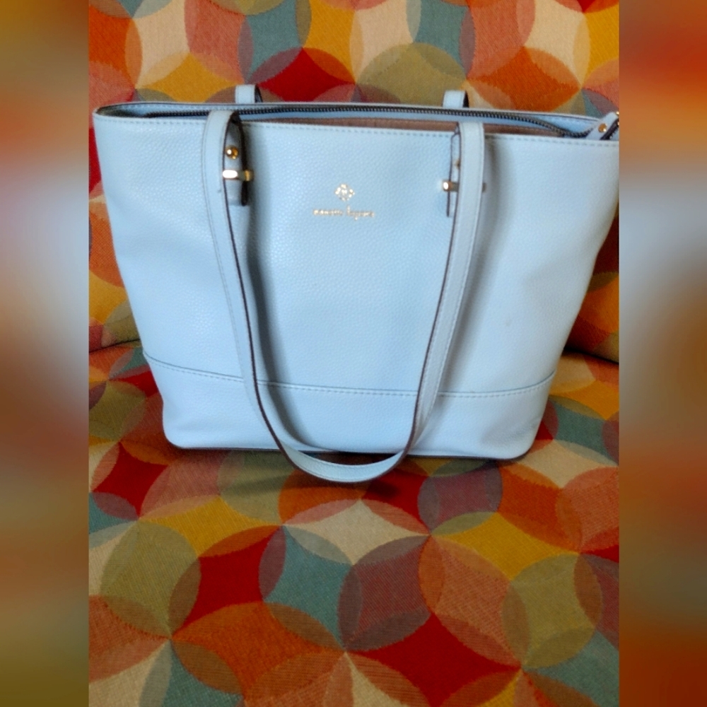 Nanette Lepore Ice Blue Brielle Seasonal Bag Tote